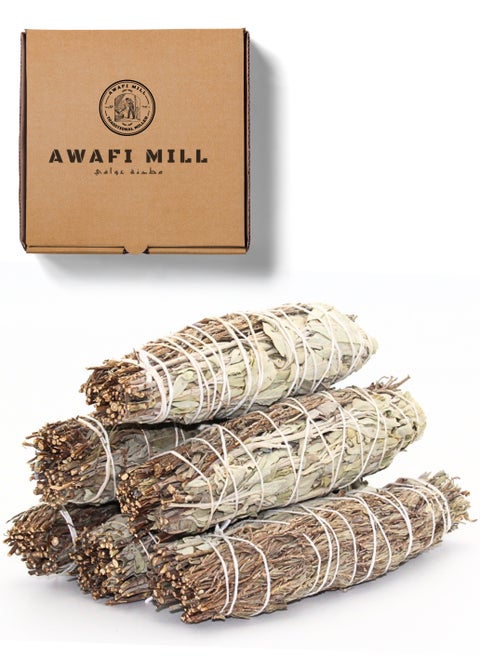 AWAFI MILL White Sage with Rosemary Smudge Stick | Purifying Aromatic Blend for Refreshing Spaces