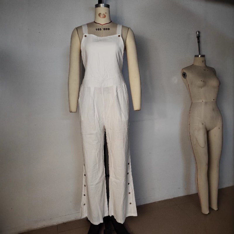Women'S Overalls Wish New Style Women'S Small Floral Print Side Pocket Loose Overalls - Image 3