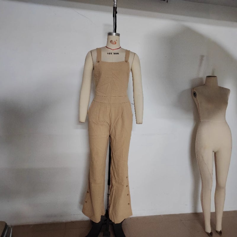 Women'S Overalls Wish New Style Women'S Small Floral Print Side Pocket Loose Overalls - Image 5