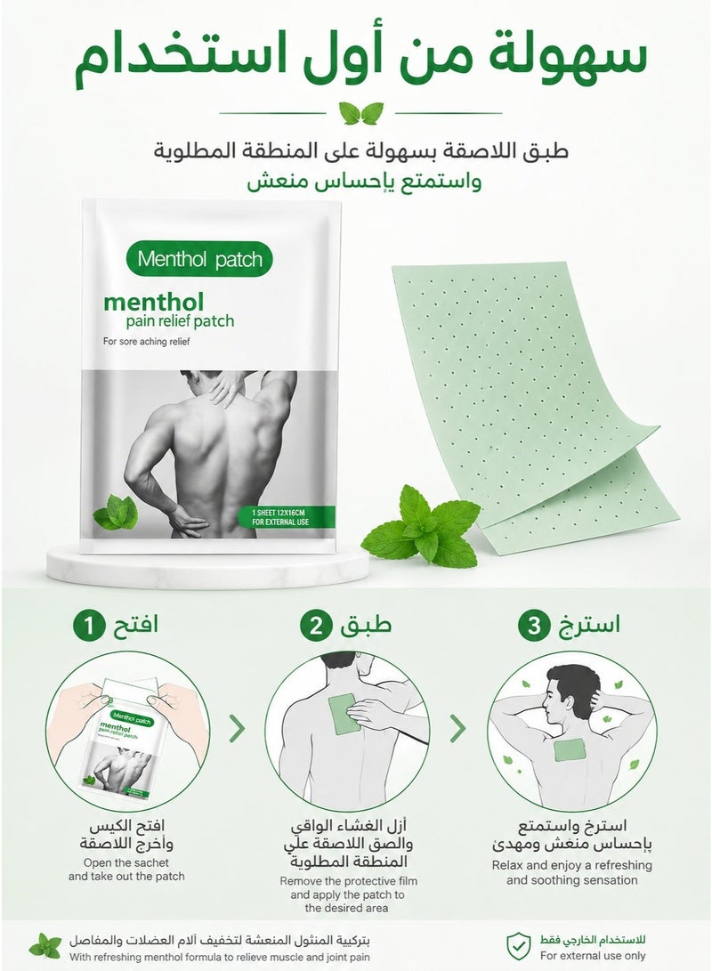 Cold back and shoulder heat patch set, shoulder and back pain relief patch used to help relieve muscle pain, joint pain patches, nerve shoulder pain, rheumatism, and back pain. Muscle strain patch, shoulder and muscle pain relief patches, heat patches for men and women, back patch, heating patch, thermal pain relief patches, back pain patches, muscle pain relief patches. - Image 3