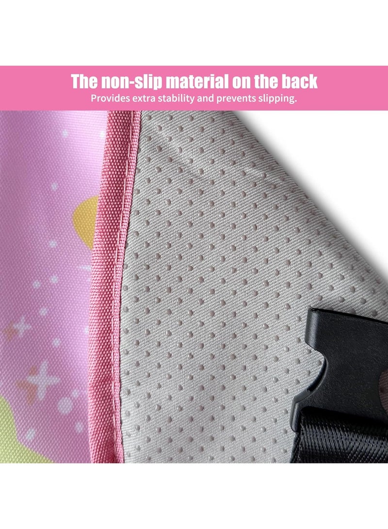 XICEN Kids Airplane Seat Extender Travel Bed, Infants Foldable Car Seat Playmat, Portable Airplane Footrest Flight Sleeping Bed - Image 4