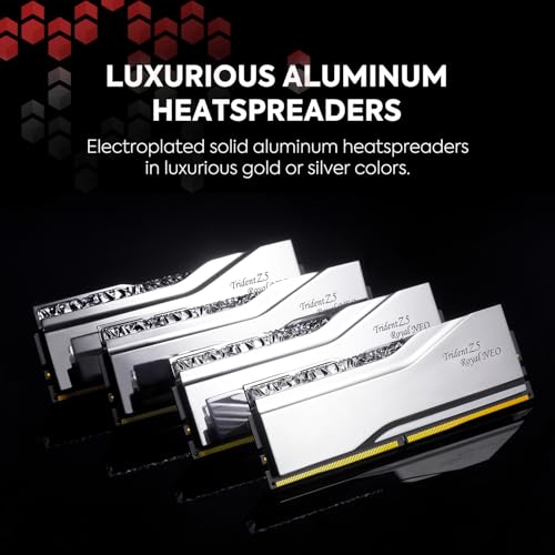 G.SKILL Trident Z5 Royal Neo Series DDR5 RAM (AMD Expo) 32GB (2x16GB) 6400MT/s CL32-39-39-102 1.40V Desktop Computer Memory U-DIMM - Silver (F5-6400J3239G16GX2-TR5NS) - Image 4