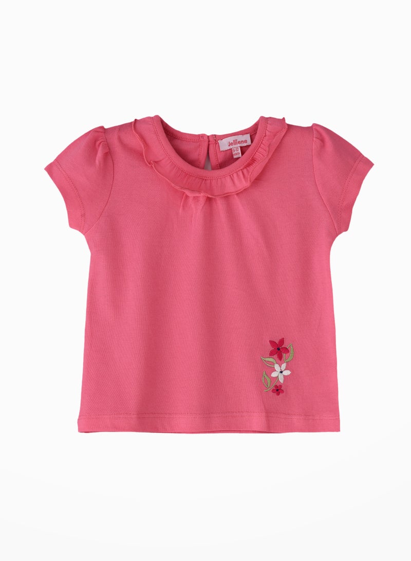 Jelliene Sunshine Squad: Girls' Comfy Cotton Tees Playful & Summer Fun - Image 1