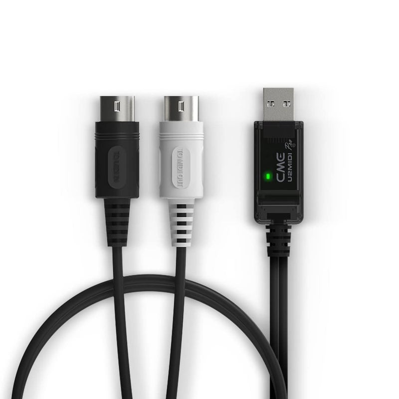 CME U2MIDI Pro - High-Speed USB MIDI Cable with Filter and Mapper - Plug & Play USB-to-MIDI Interface for Computer/Laptop/PC to MIDI Instrument/Device - 6.5ft - Image 1