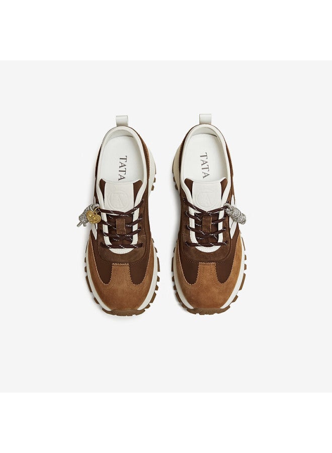 Tata  Spring Mall Edition Women's Casual Sneakers Brown/white Size 37 - Image 4