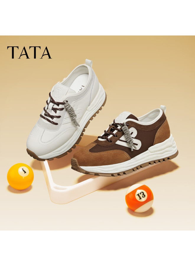 Tata  Spring Mall Edition Women's Casual Sneakers Brown/white Size 37 - Image 1
