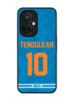 Cover for Nord CE 3 Lite, Rugged Black Slim fit Soft Flexible Thin Protective Phone Cases - Player Name - Sachin Tendulkar, Jersey Number- 10