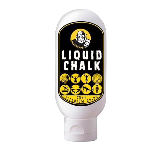 Muscleape Liquid Chalk Thick Cream for Stronger Titanium Strenght Dry Grip. Sweat Free Hands for Weightlifting, Gym, Calisthenics, Gymnastics, Crossfit, Bodybuilding. Grip Hard Lift Heavier. - Image 1