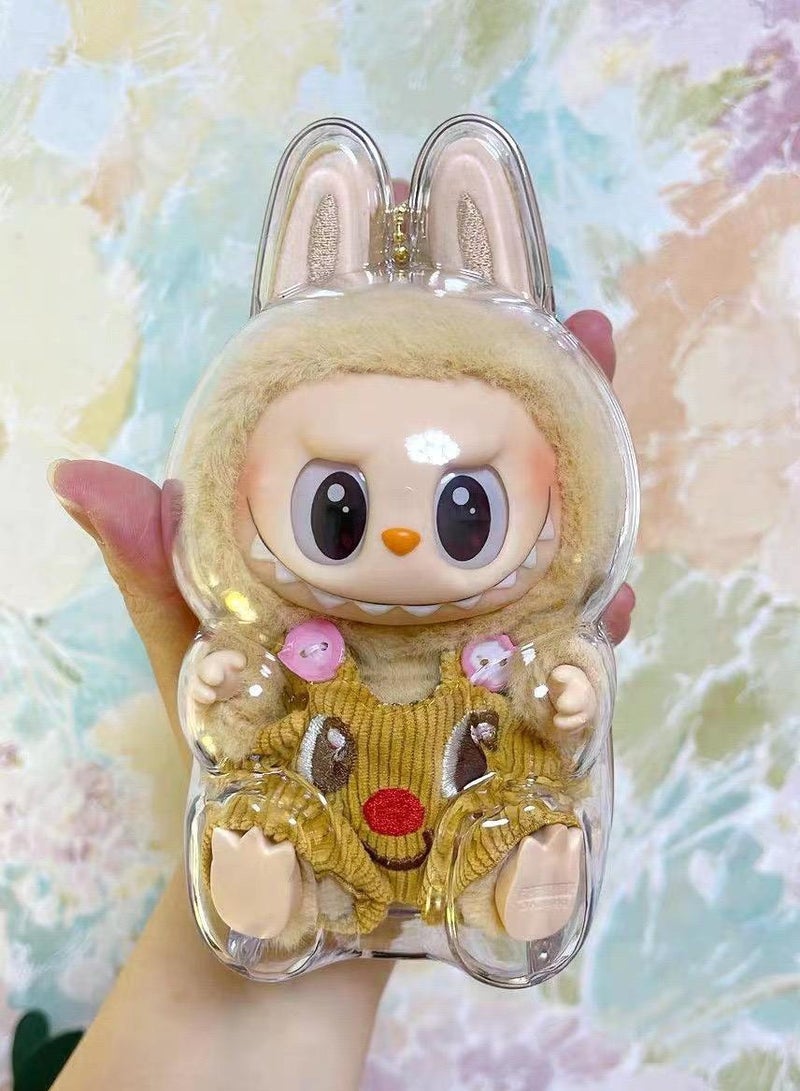 Labubu Case Have a Seat Vinyl Plush Doll, Sturdy LABUBU Protector with White Silicone Tie  - Image 3