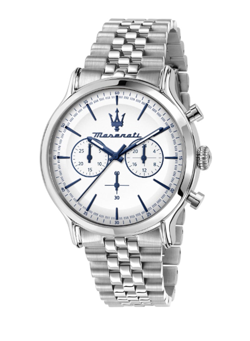 Maserati Men's White Matt Dial Stainless Steel Watch - 42MM - R8873618034 - Image 1