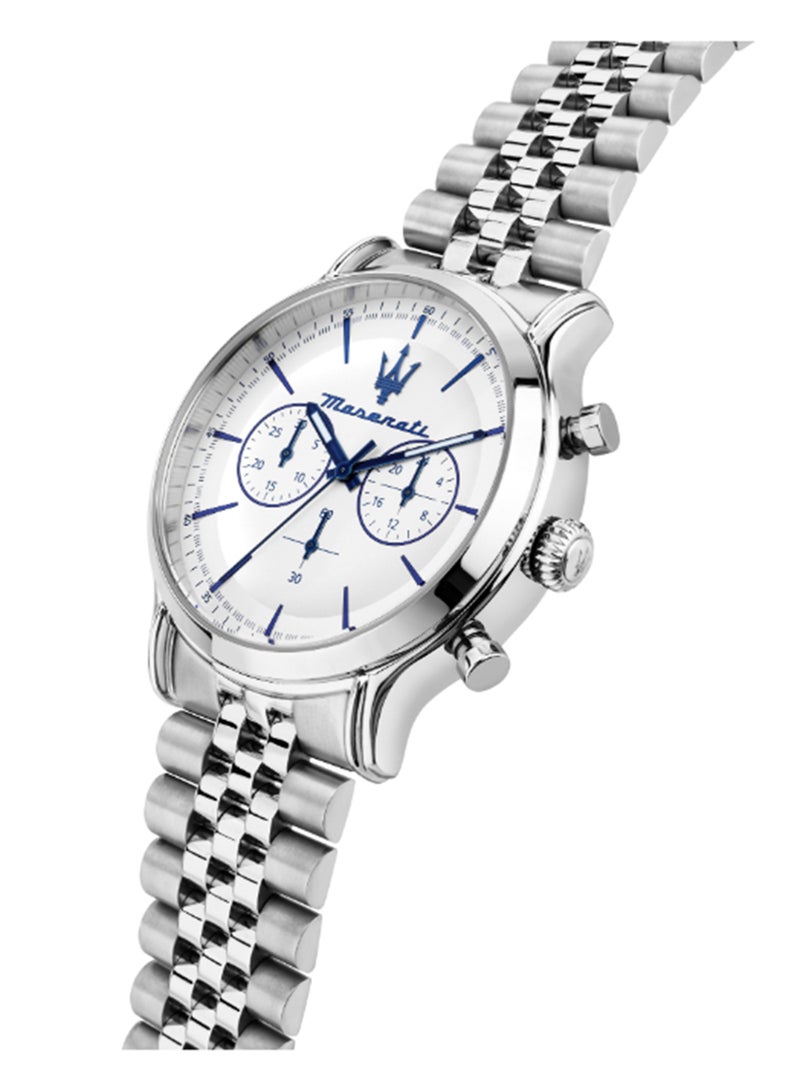 Maserati Men's White Matt Dial Stainless Steel Watch - 42MM - R8873618034 - Image 5