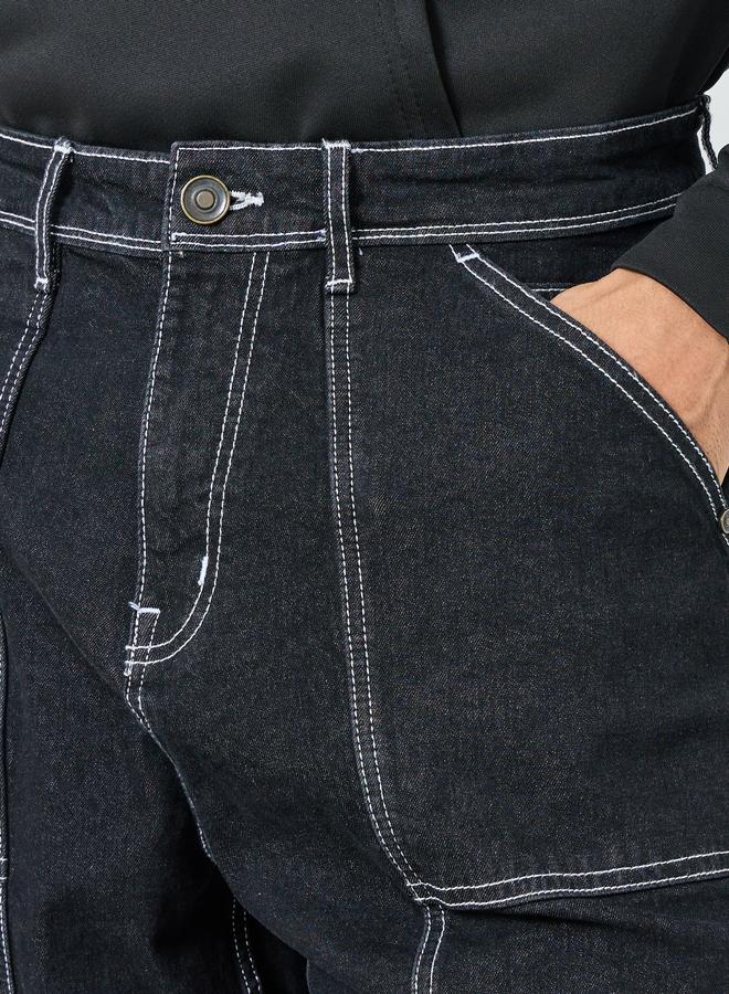 ستايلي بنطال جينز بقصة واسعة - Image 3