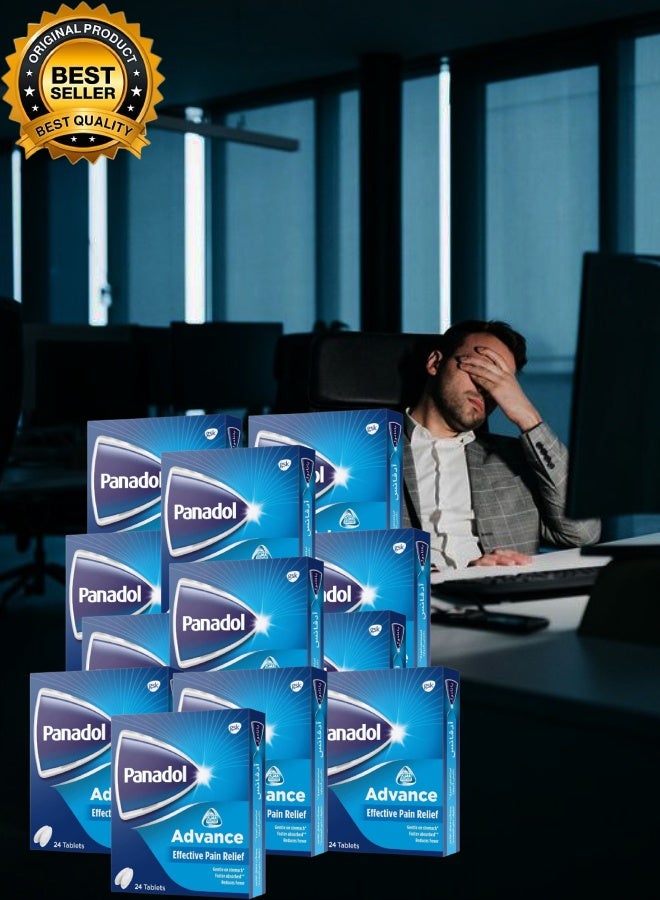 Panadol 12 Pieces Panadol Advance 24 Tablets - Image 2