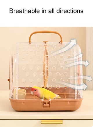 Portable Bird Cage Bird Carrier Bag Bird Travel Cage Walk Birds Portable Takeout Cages Bird Travel Carrier Breathable Lightweight Parrot Bird Cage - view 5