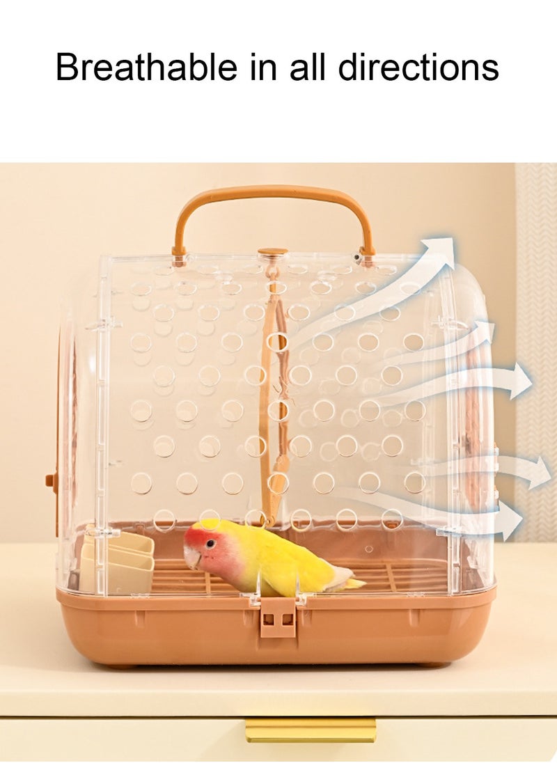 Kidle Portable Bird Cage Bird Carrier Bag Bird Travel Cage Walk Birds Portable Takeout Cages Bird Travel Carrier Breathable Lightweight Parrot Bird Cage  - Image 5