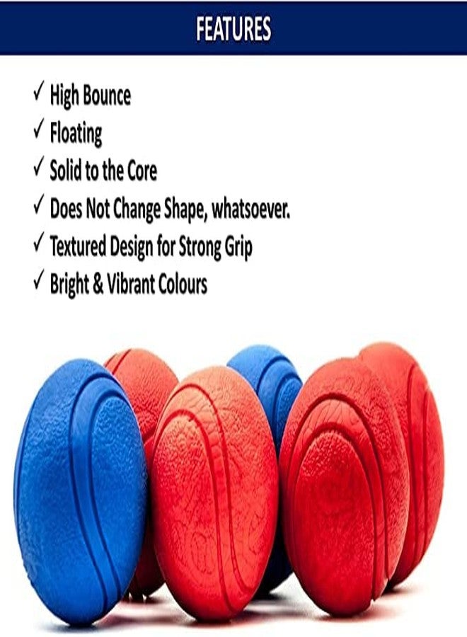 Pups&Pets Dogs' Strong Natural High Bouncing Rubber Ball Toys for Dogs and Cats - Image 2