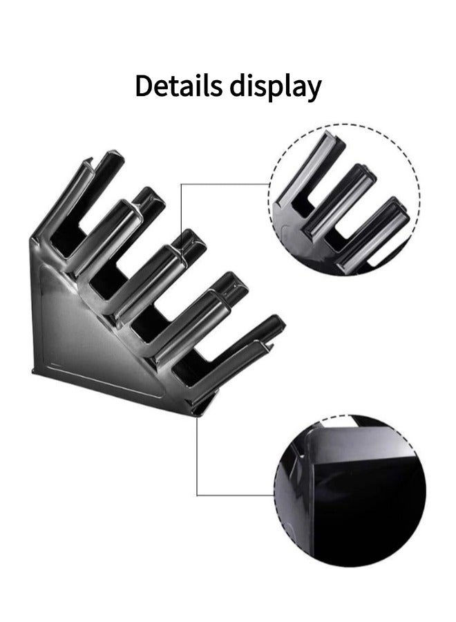 Plastic Cup Holder, Coffee Milk Tea Cup Dispenser, One Piece Cup Dispenser for Coffee Cups and Disposable Cup, Applies to Countertop Org Coffee Bar, Beverage Cup, Kitchen, Breakroom, 37 x 11.5 x 45cm, 4 Compartment, Black Acrylic - Image 3