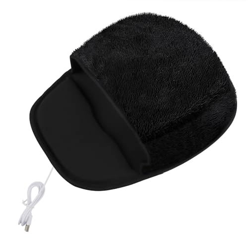 Holiberty USB Heated Mouse Pad Hand Warmer Ergonomic Heating Gaming Mouse Pad Mat with Wrist Rest for Office Home Computer Laptop Non-Slip Rubber Small Desk Mousepad Christmas Winter Warm Gift - Image 5