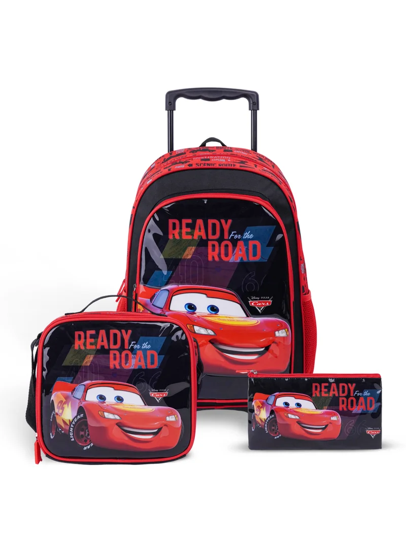 ديزني Disney Cars LMQ 95  3In1 Trolley Box Set 18" I Trolley I Lunch Bag I Pencil Case I Packaging