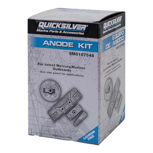 Quicksilver 8M0107548 Aluminum Anode Kit for Select Mercury 75150 Hp Outboards - Image 1
