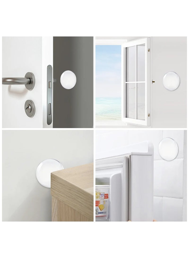10 PCS  Door Handle Bumper, Door Stopper Wall Protector,Silicone Wall Protector, Door Knob Guard for Protecting Wall, Doorknobs, Refrigerator Door, Cabinets(White) - Image 4