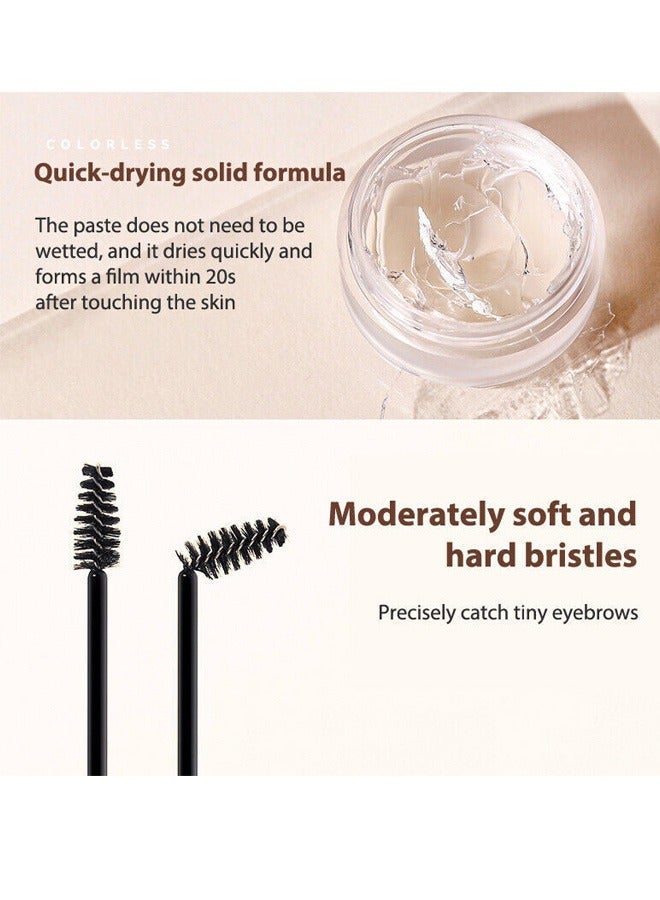 DEROL 1 Pcs Eyebrow Soap Kit, Eyebrow Styling Soap Gel Brows Shaping Cream Waterproof Long Lasting Eyebrows Styling Wax Eyebrow Gel for Natural Brows Shaping Defining - Image 5
