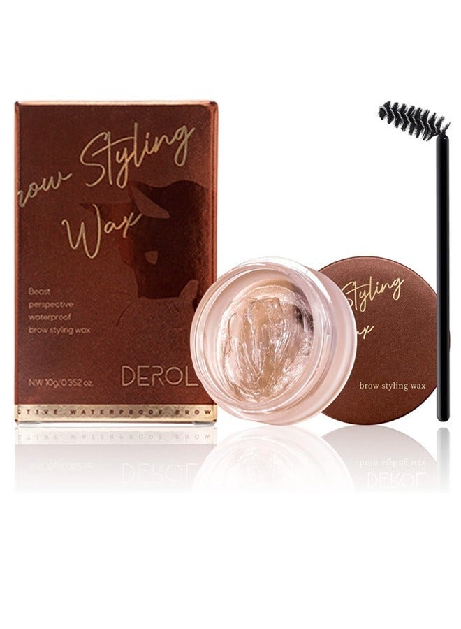 DEROL 1 Pcs Eyebrow Soap Kit, Eyebrow Styling Soap Gel Brows Shaping Cream Waterproof Long Lasting Eyebrows Styling Wax Eyebrow Gel for Natural Brows Shaping Defining - Image 2