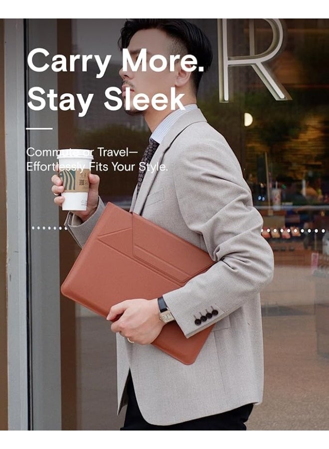 موفت حقيبة حمل كمبيوتر محمول MOFT مع حامل مخفي، مساحة تخزين قابلة للتوسيع، زاويتان قابلتان للتعديل، قطع أنيقة فائقة النحافة 15-16 بوصة - Image 4