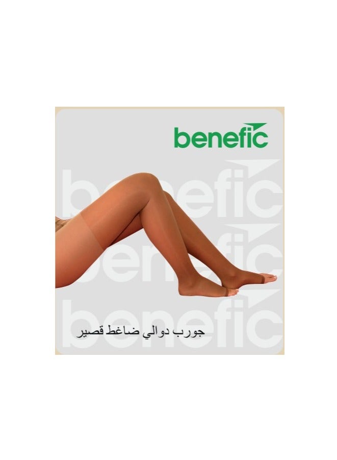 benefic Full-length.Elastic open-toe varicose vein stockings (30-40) mmhg