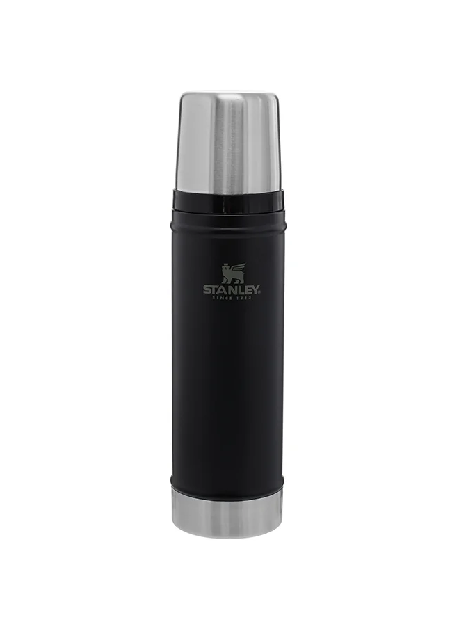 ستانلي Stanley Classic Legendary Bottle 0.47L / 16OZ Matte Black â€“ BPA FREE Stainless Steel Thermos | Keeps Cold or Hot for 15 Hours | Leakproof Lid Doubles as Cup | Dishwasher Safe | Lifetime Warranty