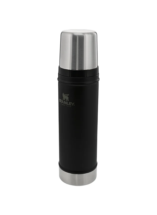 ستانلي Stanley Classic Legendary Bottle 0.47L / 16OZ Matte Black â€“ BPA FREE Stainless Steel Thermos | Keeps Cold or Hot for 15 Hours | Leakproof Lid Doubles as Cup | Dishwasher Safe | Lifetime Warranty