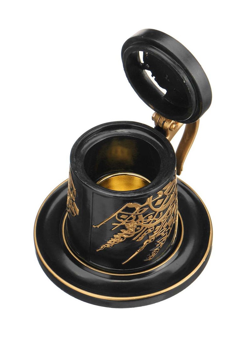 Incense Burner or Oud Burner Ceramic Mug Shaped Mabkhara Black  - Image 2
