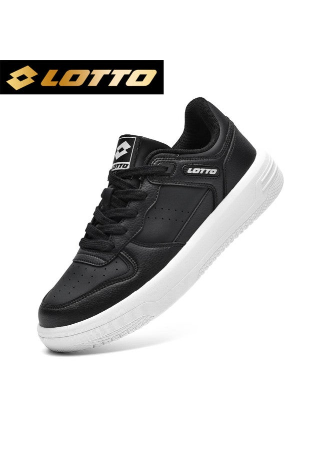 Lotto Men's Low-top Sneakers Spring Autumn Air Force One Casual Sports White Shoes Black 41 - Image 1
