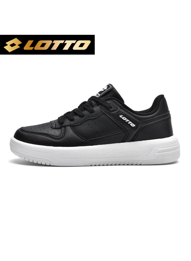 Lotto Men's Low-top Sneakers Spring Autumn Air Force One Casual Sports White Shoes Black 41 - Image 3