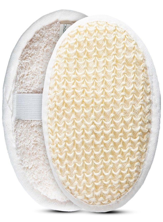 Chakra Sisal Fiber Exfoliating Loofah Pad Scrubber for Face and Body - Deep Cleansing Scrub Sponge, Essential Bath and Shower Accessory - Image 1