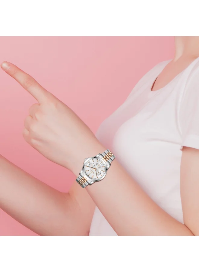 Slazenger silver Women's Metal Multifunction Watch SL.9.2553.2.07 - 34 mm for Women | Best Price UAE