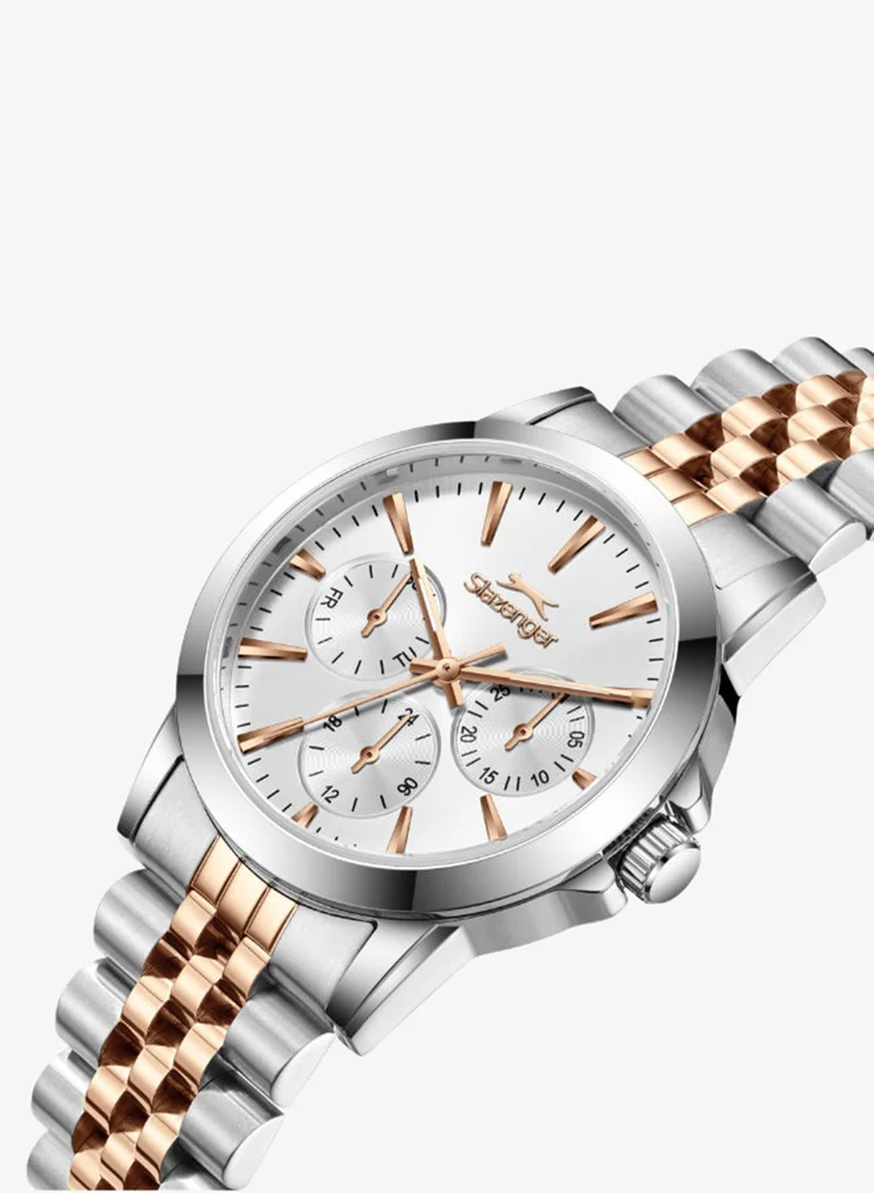 Slazenger silver Women's Metal Multifunction Watch SL.9.2553.2.07 - 34 mm for Women | Best Price UAE