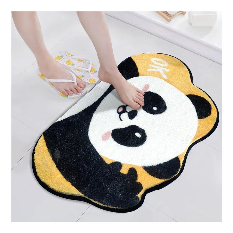 Y&D Irregular Cloud Bath Mat - Soft Cartoon Cute Bathroom Rug for Kids, Funny Foot Toilet Rugs Non Slip for Bathtub - Image 2