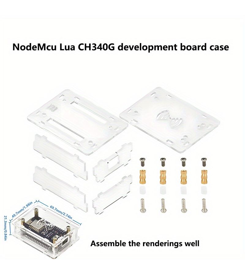 Transparent Acrylic Case For NodeMcu Lua Ch340g Development Board - Image 5