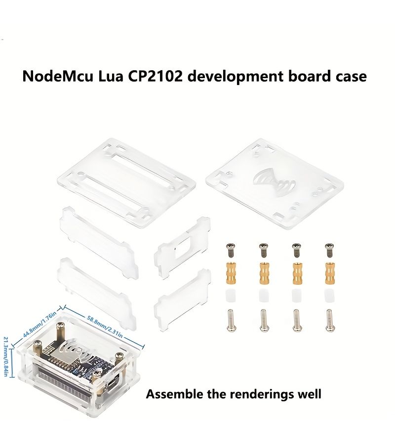 Transparent Acrylic Case For NodeMcu Lua Ch340g Development Board - Image 4