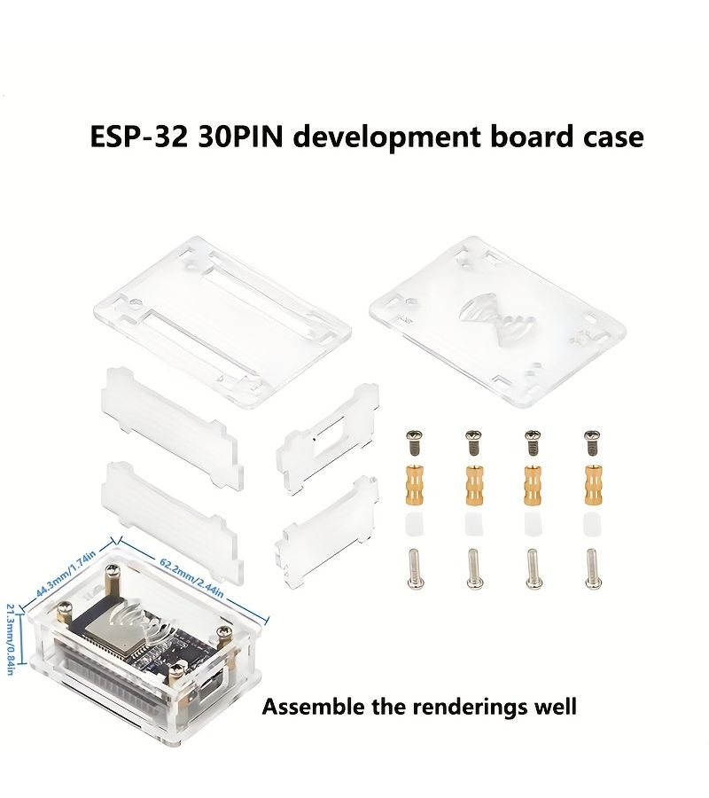 Transparent Acrylic Case For NodeMcu Lua Ch340g Development Board - Image 3