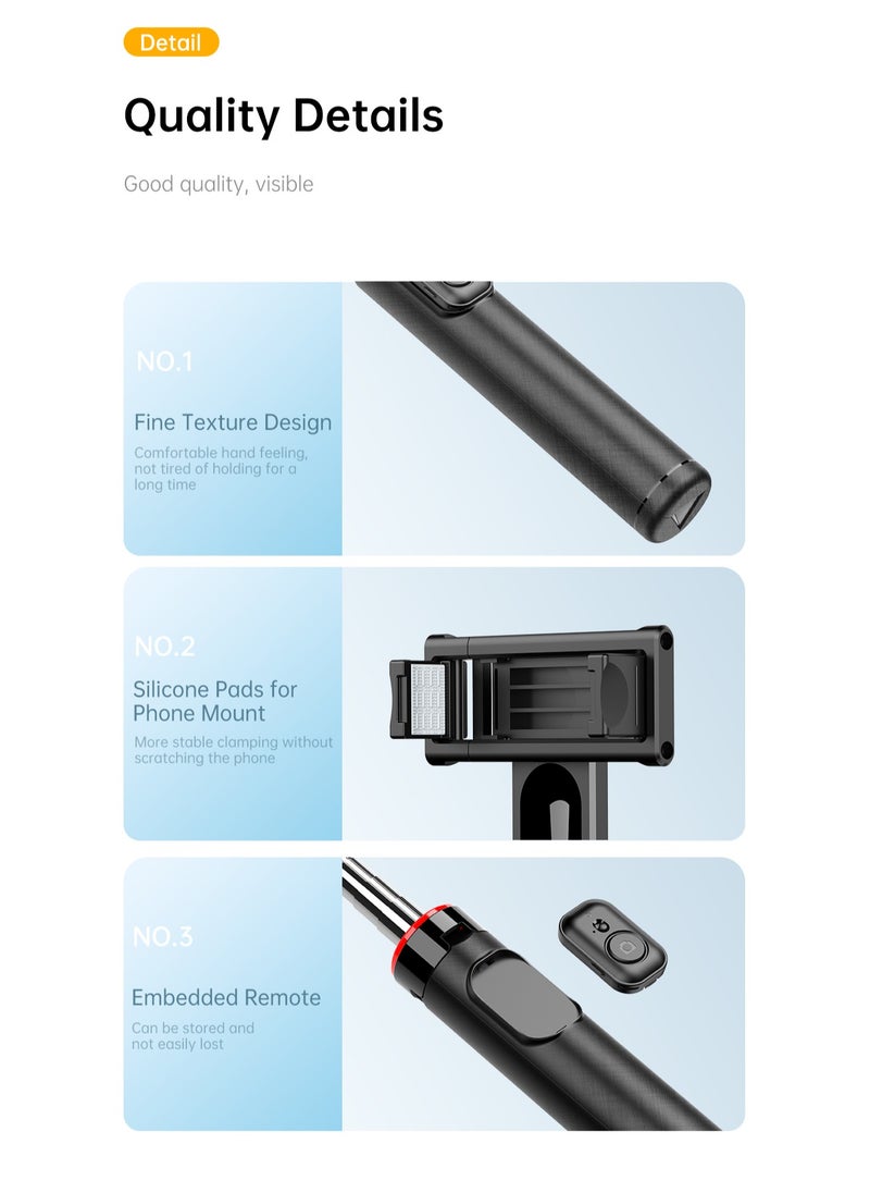Generic Multifunctional Fill Lights Stable Tripod Selfie Stick  - Image 4