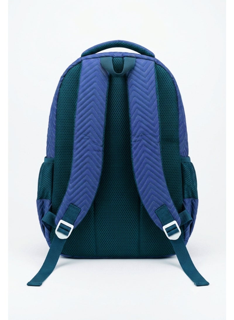 Large trendy school baded multizips bag backpack - Image 3