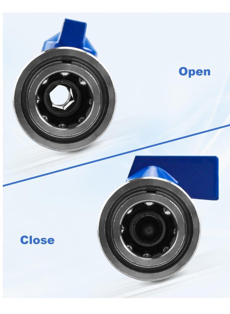 KASTWAVE Heavy Duty High Pressure Washer Ball Valve Kit 3/8 NPT Quick Connector 4500 PSI for Power Washer Hose Control Water Flow Switch with Raw Material Belt - Image 5