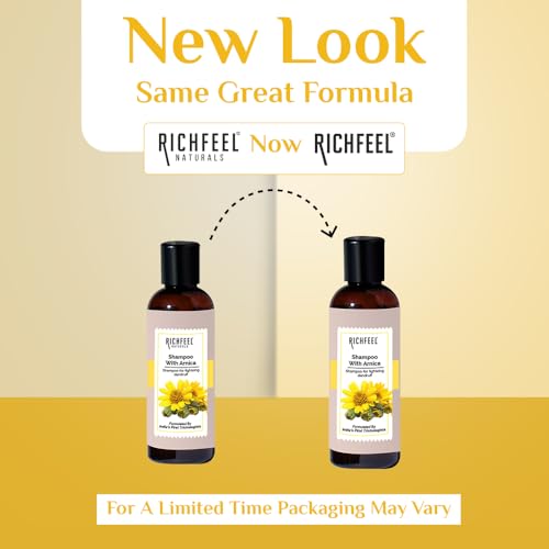 Richfeel Arnica Anti Dandruff Shampoo - Clears Dandruff Flakes, Relieves Excessive Oil, and Soothes Itching | 100 ml - Image 2