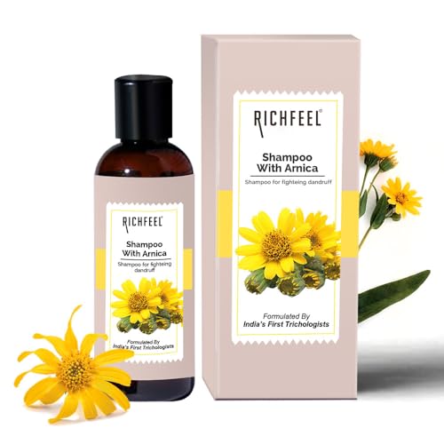 Richfeel Arnica Anti Dandruff Shampoo - Clears Dandruff Flakes, Relieves Excessive Oil, and Soothes Itching | 100 ml - Image 1