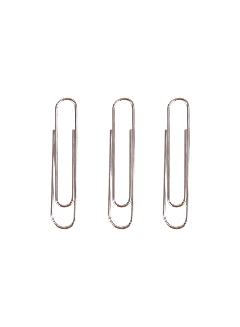 Deli Paper Clips - 50mm, Silver, Nickel Plated, E39713 - Image 1