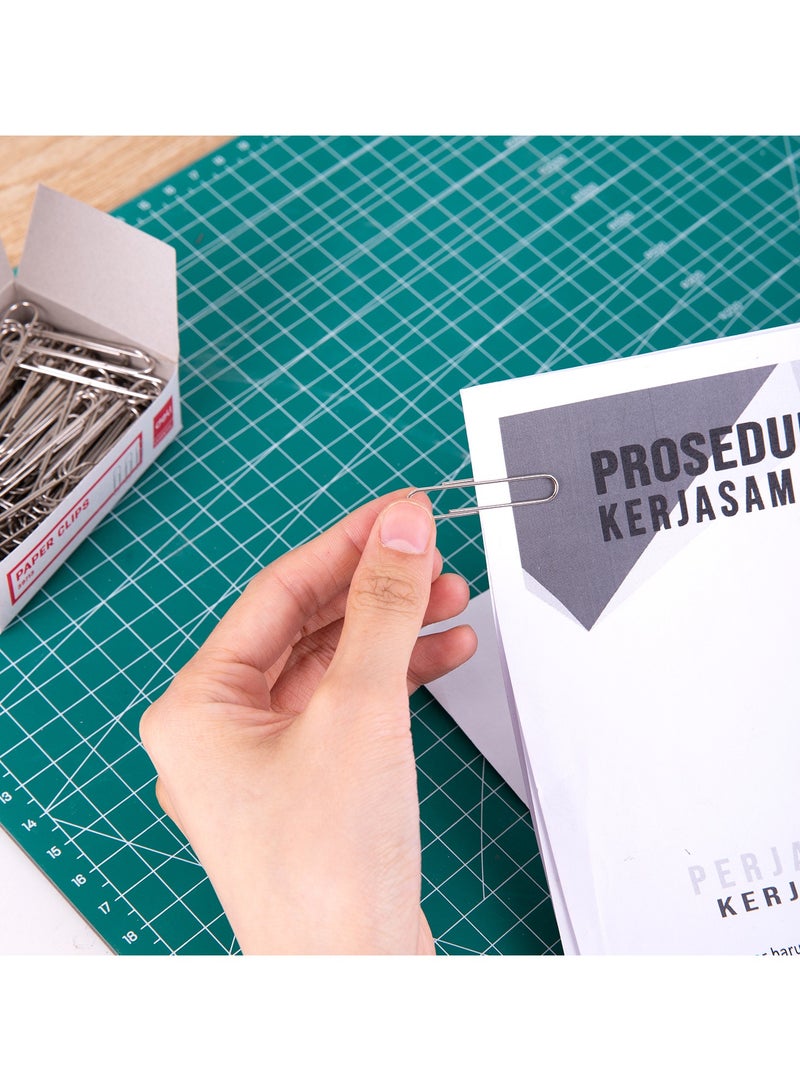 Deli Paper Clips - 50mm, Silver, Nickel Plated, E39713 - Image 4