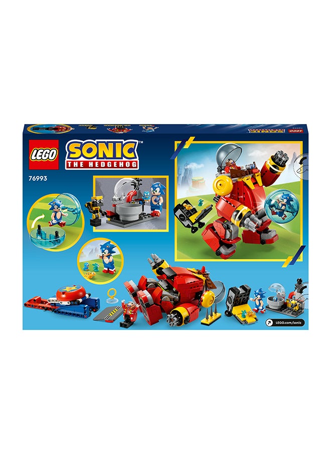 LEGO - Sonic The Hedgehog Sonic Vs. Dr. Eggman’S Death Egg Robot 76993 Building Toy Set For Ages 8+; Includes Sonic’S Speed Sphere And Launcher For Action Fun, Plus 6 Characters For Creative Role Play (615 Pieces) - Image 1