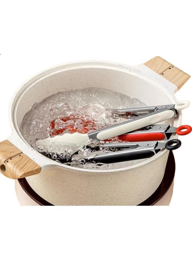 Additive Degree Jiadu Barbecue Tongs, Food Tongs, Silicone Kitchen Tongs, Food Clamps, Heat-Resistant, Anti-Scalding, Stainless Steel Steak Tongs, Grilling Tongs - Image 1